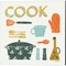 Retro Kitchen by Becky Thorns 14" x 14" Canvas Wall Art (Set of 2)